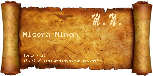 Misera Ninon névjegykártya